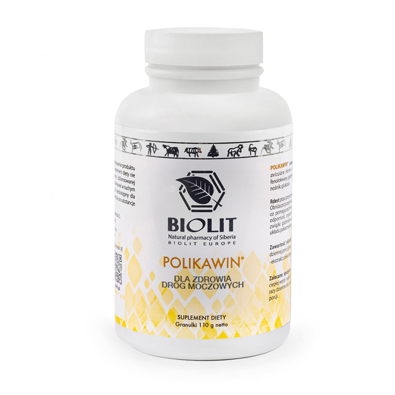 1.	Bottle of Polikavin supplement — natural knotweed formula for urinary health — LongaVita
	2.	Granules with measuring spoon — herbal urinary support — LongaVita
	3.	Lifestyle photo — warm tea preparation with supplement — daily urinary wellness — LongaVita