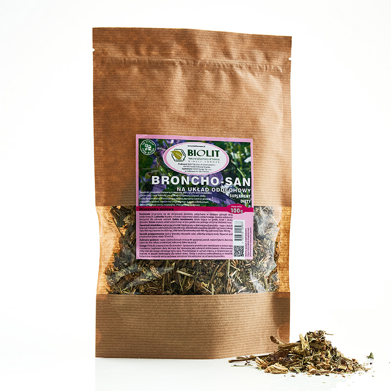 1️⃣ Broncho-San herbal tea blend in eco paper bag — LongaVita respiratory and throat support product
2️⃣ Loose herbal mix — oregano, plantain and pine buds for clear breathing — LongaVita EU
3️⃣ Cup of herbal tea with steam — soothing natural drink for respiratory comfort — LongaVita
4️⃣ Flat lay of dried herbs — plantain, geranium, licorice and oregano — Broncho-San composition — LongaVita