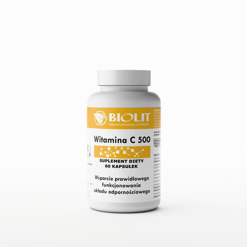 1️⃣ Vitamin C 500 capsules — high-strength immune and antioxidant support — LongaVita.shop
2️⃣ Close-up of Vitamin C 500 bottle — pure ascorbic acid supplement for collagen and immunity
3️⃣ Lifestyle photo — Vitamin C 500 on table with citrus and water — LongaVita.eu
4️⃣ Capsules detail — Vitamin C 500 mg formula — LongaVita.shop

